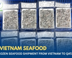 Frozen Seafood Shipment from Vietnam to Qatar: Vannamei Shrimp, Koi Fish, Baby Shrimp & Keski